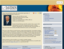 Tablet Screenshot of davidsonfinancialplanning.com